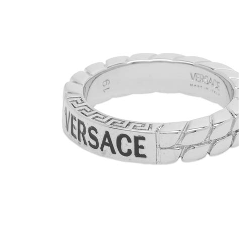 ring from iraq with versace logo|Versace logo ring.